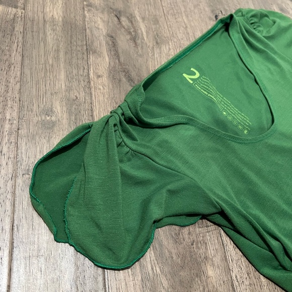 Maternity knit stretch dress with nursing overlay peek-a-boo top - Picture 4 of 8